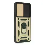 Xiaomi Mi 12t Pro Kılıf Pars Lens Yüzüklü Silikon - Gold-2