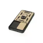 Xiaomi Mi 12t Pro Kılıf Pars Lens Yüzüklü Silikon - Gold-4