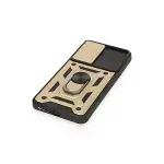 Xiaomi Mi 12t Pro Kılıf Pars Lens Yüzüklü Silikon - Gold-5