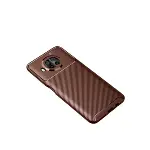 Xiaomi Mi 10t Lite Kılıf Auto Focus Karbon Kapak - Kahverengi-2