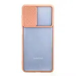 Samsung Galaxy M52 5g Kılıf Palm Buzlu Kamera Sürgülü Silikon - Pembe-2