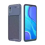 Xiaomi Redmi 9a Kılıf Auto Focus Karbon Kapak - Lacivert-1