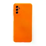 Samsung Galaxy M52 5g Kılıf Nano İçi Kadife Silikon - Turuncu-1
