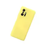 Xiaomi Mi 11t Pro Kılıf Nano İçi Kadife Silikon - Sarı-3