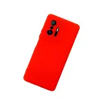 Xiaomi Mi 11t Pro Kılıf Nano İçi Kadife Silikon - Kırmızı-3