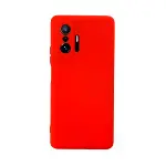 Xiaomi Mi 11t Pro Kılıf Nano İçi Kadife Silikon - Kırmızı-1