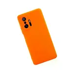 Xiaomi Mi 11t Pro Kılıf Nano İçi Kadife Silikon - Turuncu-2