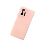 Xiaomi Mi 11t Pro Kılıf Nano İçi Kadife Silikon - Pudra-3