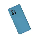 Xiaomi Mi 11t Pro Kılıf Nano İçi Kadife Silikon - Mavi-3