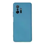 Xiaomi Mi 11t Pro Kılıf Nano İçi Kadife Silikon - Mavi-1