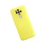 Tecno Camon 16 Kılıf Nano İçi Kadife Silikon - Sarı-2