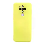 Tecno Camon 16 Kılıf Nano İçi Kadife Silikon - Sarı-1