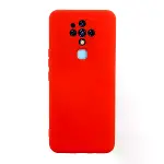 Tecno Camon 16 Kılıf Nano İçi Kadife Silikon - Kırmızı-1