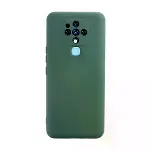 Tecno Camon 16 Kılıf Nano İçi Kadife Silikon - Koyu Yeşil-1