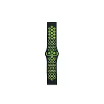 Watch 20mm Spor Delikli Kordon - Siyah-yeşil-2