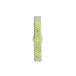 Watch 20mm Spor Delikli Kordon - Gri-yeşil-2