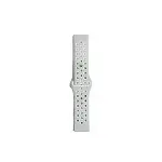 Watch 20mm Spor Delikli Kordon - Gri-beyaz-2