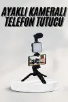 Telefon Tutucu Led Işıklı Kumandalı Mikrofon Telefon Vlog Video Kayıt-2