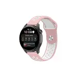 Watch 22mm Spor Delikli Kordon - Pembe-beyaz-1