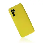 Oppo Reno 6 Kılıf Nano İçi Kadife Silikon - Sarı1-2
