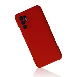 Oppo Reno 6 Kılıf Nano İçi Kadife Silikon - Kırmızı-2