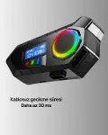 Suya Dayanıklı Bluetooth İnterkom 5.4 Hoparlör 500mAh Batarya ve FM Radyo Özellikli-3