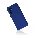 Oppo Reno 6 Kılıf Nano İçi Kadife Silikon - Mavi-2