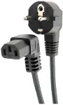 C13 Power Kablo - 90 Derece L Uç - Dik Açılı - Standart Power Kablosu - 1.8 mt-1