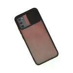Samsung Galaxy A03s Kılıf Palm Buzlu Kamera Sürgülü Silikon - Siyah-2
