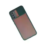 Samsung Galaxy A03s Kılıf Palm Buzlu Kamera Sürgülü Silikon - Yeşil-2