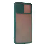Samsung Galaxy A03s Kılıf Palm Buzlu Kamera Sürgülü Silikon - Yeşil-3