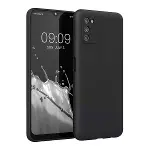 Samsung Galaxy A03s Kılıf First Silikon - Siyah-1