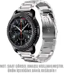 Huawei Watch Ultimate 2 için Metal Stainless Steel Kordon Gümüş [Watch Ultimate 2 ile Uyumlu Kordon-2