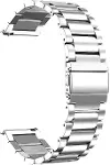 Huawei Watch Ultimate 2 için Metal Stainless Steel Kordon Gümüş [Watch Ultimate 2 ile Uyumlu Kordon-1