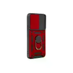 Samsung Galaxy S24 Kılıf Pars Lens Yüzüklü Silikon - Kırmızı-2