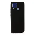 Realme C15 Kılıf Nano İçi Kadife Silikon - Siyah-3