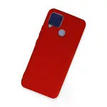 Realme C15 Kılıf Nano İçi Kadife Silikon - Kırmızı-2