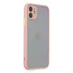 İphone 11 Kılıf Montreal Silikon Kapak - Pembe-2