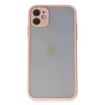 İphone 11 Kılıf Montreal Silikon Kapak - Pembe-1
