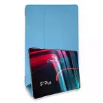 Samsung Galaxy T970 Tab S7 Plus 12.4 Kılıf Tablet Smart Kılıf - Mavi-1