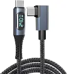 USB 4 Kablo, Thunderbolt Kablo için Dik Açı PD 240 W Çift Destekler 8K HD Ekran USB C Kablosu 8K@60H-1