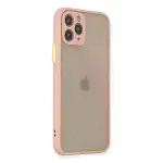 İphone 11 Pro Kılıf Montreal Silikon Kapak - Pembe-2
