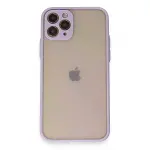 İphone 11 Pro Kılıf Montreal Silikon Kapak - Mor-1