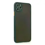 İphone 11 Pro Max Kılıf Montreal Silikon Kapak - Yeşil-2