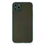 İphone 11 Pro Max Kılıf Montreal Silikon Kapak - Yeşil-1