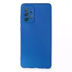 Samsung Galaxy A72 Kılıf First Silikon - Mavi-1