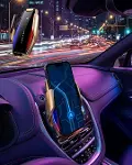 Otomatik Sensörlü Araç Telefon Tutucu Kablosuz Şarj Özellikli 360 Derece Döner-1