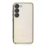 Samsung Galaxy S23 Plus Kılıf Razer Lensli Silikon - Gold-2