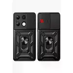 Xiaomi Redmi Note 13 4g Kılıf Pars Lens Yüzüklü Silikon - Yeşil-3