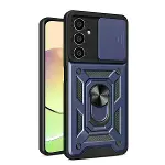 Samsung Galaxy A25 5g Kılıf Pars Lens Yüzüklü Silikon - Lacivert-1